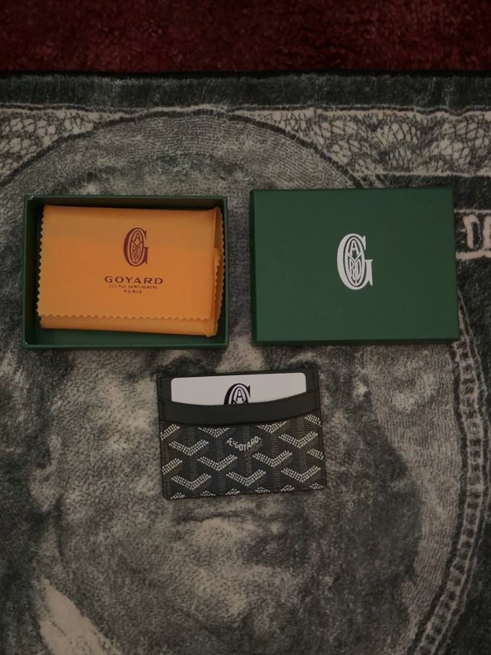 Goyard Card Holder Black